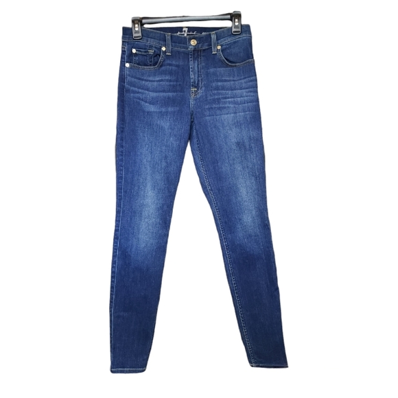 7 For All Mankind Denim - Gwenevere 7 For All Mankind Dark Denim Jeans Size 28